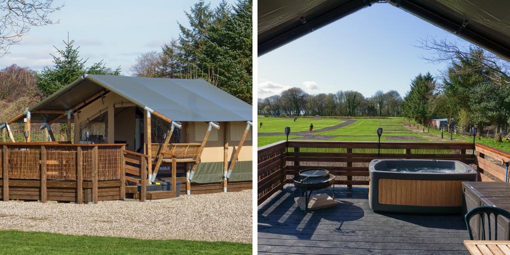 ✨ Our fabulous, new safari tent is now ready for the season! We had our first guests last weekend and they absolutely loved it 💕 #safaritent #tent #camping #glamping #hottub #firepit #BBQ #relax #oban #argyll #scotland #visitscotland