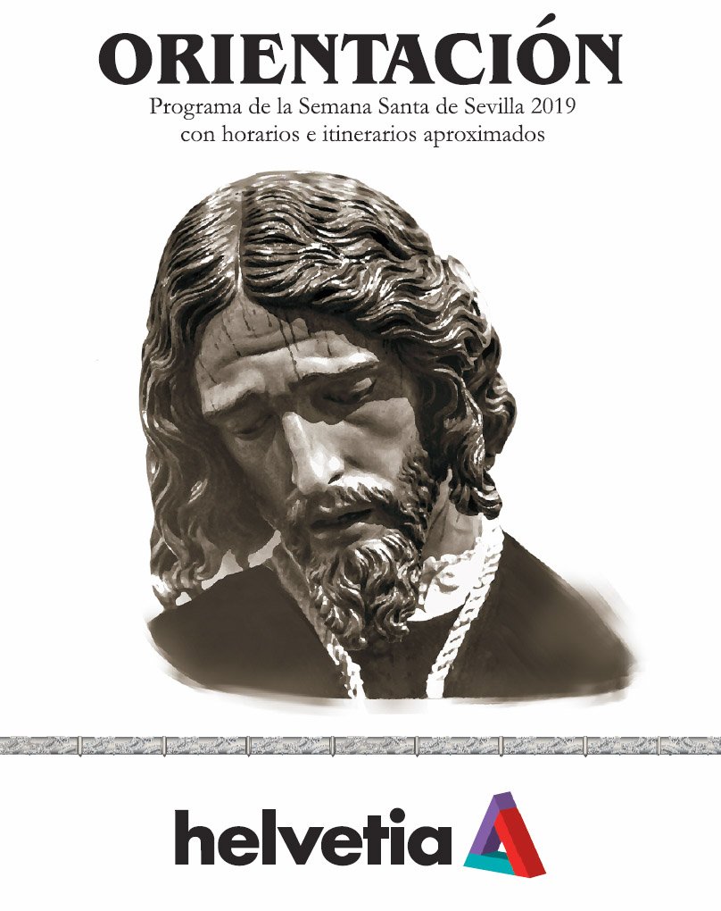 Ya está disponible #Orientación2019, el programa de mano decano de la #SemanaSanta de #Sevilla con el que no te perderás nada: itinerarios, horarios, historia...Pásate por nuestra sede (Paseo Colón, 26) a recogerlo o descárgalo en nuestra web 👉 helvetia.es/sites/default/…