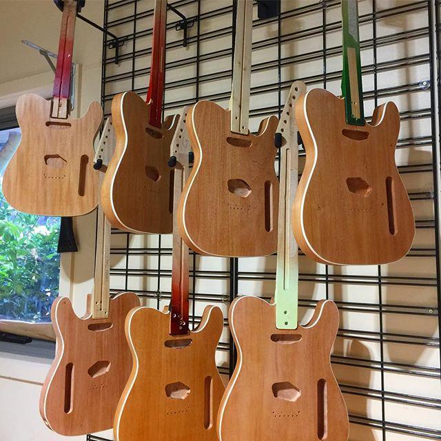 The NCAT Guitar Construction students new babies are coming along rather nicely!
.
.
.
#ncatguitarconstruction #ncatsuccess #guitarmaking #guitarmakers #guitarbuilder #guitarmaker #electricguitar #handmadeguitar #telecaster #melbourneguitarshow bit.ly/2Km2UzE