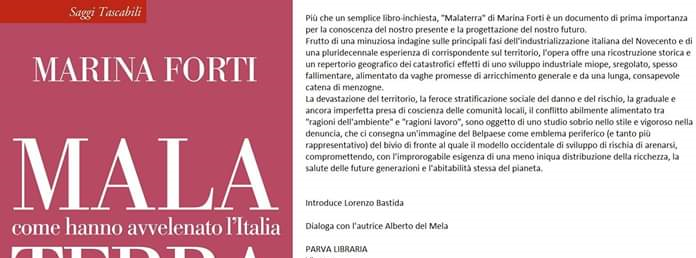 fortimar's tweet photo. Malaterra oggi fa tappa a Firenze! Alle 17,30 presso la Parva libraria, Via degli Alfani 28r, in dialogo con Lorenzo Bastida e Alberto Del Mela #Malaterra https://t.co/13AbnNIZvZ