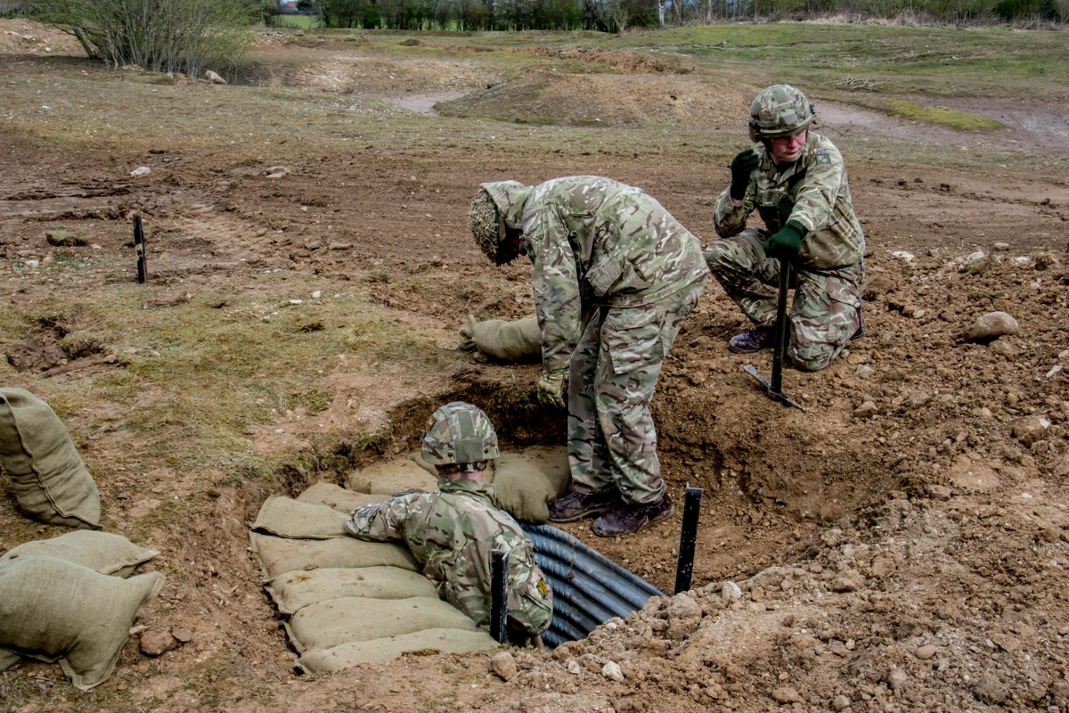 4 SCOTS Pipes and Drums known as the Assault Pioneer Platoon have been performing their soldiering skills conducting several activities over the past two weeks. They finished the two week training by conducting a trench construction phase. <a href="/TheIronFist/">20th Armoured Brigade Combat Team</a> <a href="/The_SCOTS/">The SCOTS</a> <a href="/BritishArmy/">British Army 🇬🇧</a>