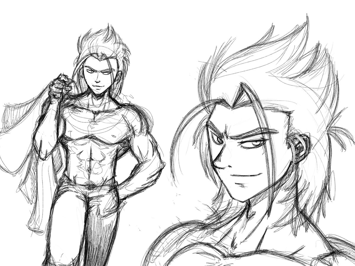 Uzan_Ruben's tweet photo. Petit gribouillage de l’un des protagonistes de mon ancien projet manga et par la même occasion sa première version digitale. 
Ça me donne envie de me replonger dedans malgré le fait que j’ai perdu la main. https://t.co/TlZkYIHWoT