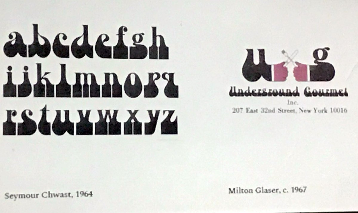 HilaryT4S's tweet photo. Amazing to see #design #Heroes in #SVA archives at #FutureText symposium with @SVAMFADesign #MiltonGlazer #SeymourChawst #ChermayeffGeismar https://t.co/yftBpqTjYX