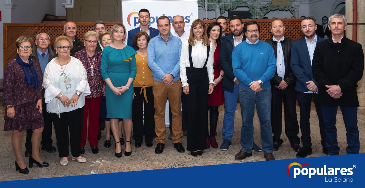 PpLaSolana's tweet photo. El Domingo, día 7 de Abril, tuvo lugar la presentación a la candidatura del Partido Popular de La Solana, encabezada por Ana Belén Reinoso Simón. https://t.co/dqHRNfRnzr