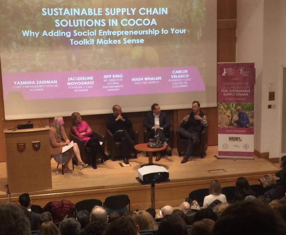 Acumen's tweet photo. “We would love if there was more competition in the space. That would mean low-income people are being treated like real customers as they should.” @HughWhalan CEO of Acumen investee @PEGafrica on the impact off-grid solar can have in Africa. #Skollecosystem #Skoll @FightPoverty https://t.co/3rdMeENsNS