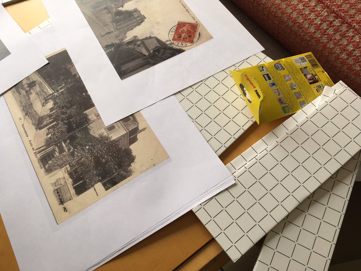 MdPFoch's tweet photo. Work in progress!
"Suresnes hier et aujourd'hui"
Projet créatif avec deux bénévoles de @servier, Carine Marcombe et Muriel Gaillot: création à partir de supports photos suresnoises en collaboration avec Mme Haude de Chalendar, archisviste de @villedesuresnes. Merci @CMoizan https://t.co/OcukL6miAi