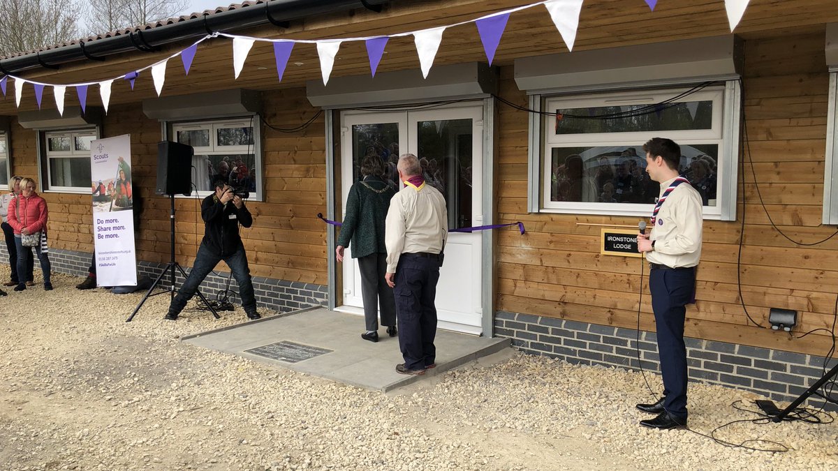 EastLeicsLEADER's tweet photo. Congratulations to @MeltonScouts on the opening of Ironstone Lodge. It was a lovely afternoon with a large and excited crowd. A great @EastLeicsLEADER funded project supporting communities in Melton https://t.co/xQruZ5NLFw