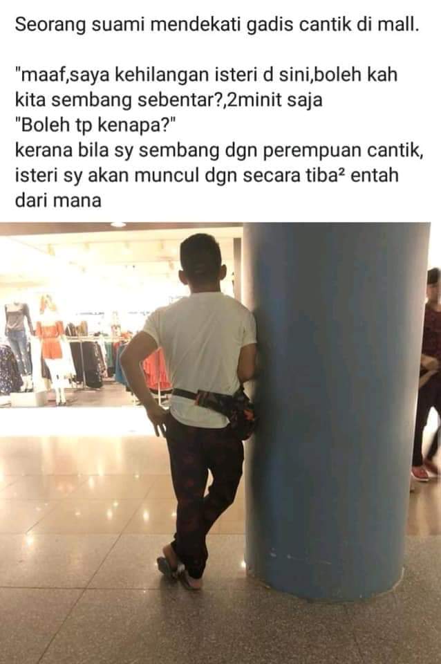 kalcubemaster's tweet photo. Bila wife aku menghilang dalam shopping mall. https://t.co/c8GB8nDIWx
