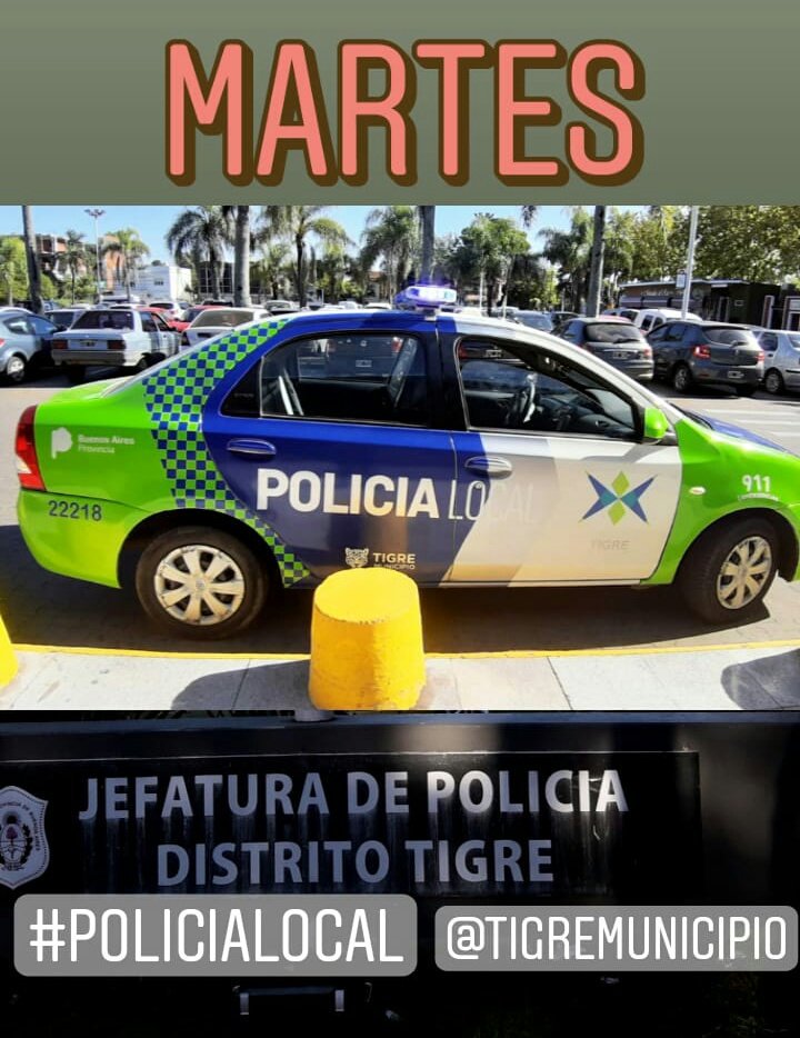 Alemancg23's tweet photo. #BuenMartes #Tigre #PoliciaLocal #Prevencion #cot #ElFuturoEstáEnTodos @MunicipioTigre https://t.co/T6krZp1KsU