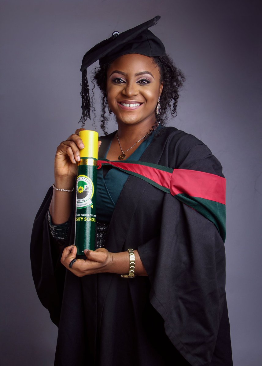 _giftedprecious's tweet photo. Finally i made it.
God i am grateful.....
#FUTOgraduate
#EngineeringGraduate
#CGPA4.12
#PolymerandTextileEngineer https://t.co/xs36AgWd6j