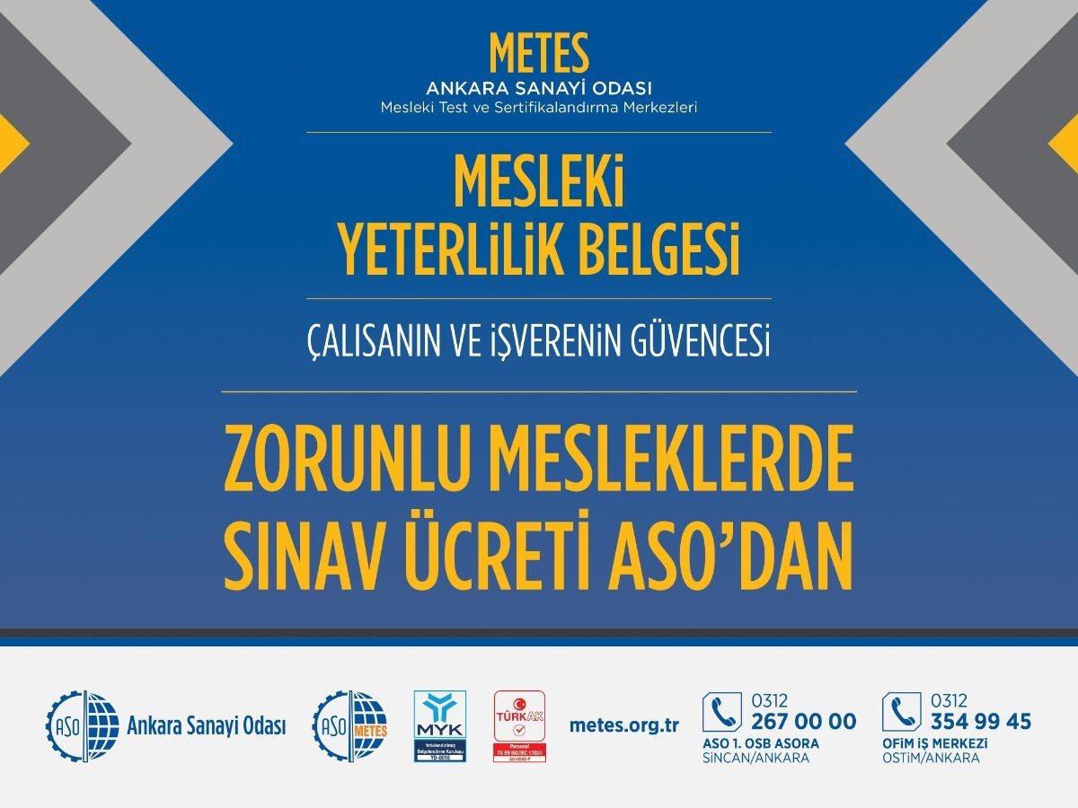 Bilgi ve beceri sizden, belge bizden! 
#aso #mykbelgesi #teşvik #türkak #sınav #meslekiyeterlilik