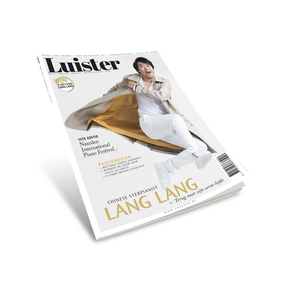 De nieuwe Luister met Lang Lang als Coverstory ligt vrijdag 12 april in uw brievenbus of in de kiosk. Mis hem niet!!