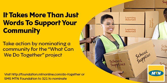 Stunner_Guy's tweet photo. Few weeks ago, @MTNNG
Via the @MTNFoundationNG opened the nomination portal for it's yearly What Can We Do Together project?
A project where the public gets to nominate communities,schools, hospitals that needs refurbishments,equipments, renovations & all sorts of facelift #WCWDT https://t.co/UhPIUSn7xv