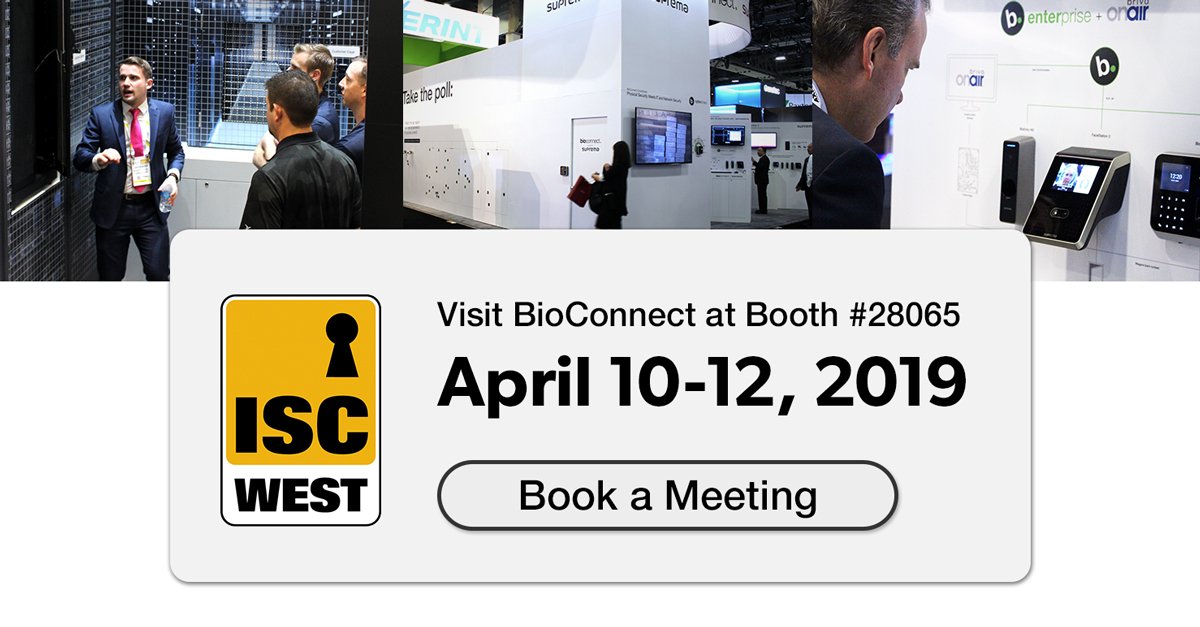 bioconnect's tweet photo. Only 1 more day until #ISCW2019. Book your meeting with our biometrics experts now so you can have a guaranteed demo of our new technology!
Book a time slot now: https://t.co/OGnLqW3olZ https://t.co/rDS9i6xorW