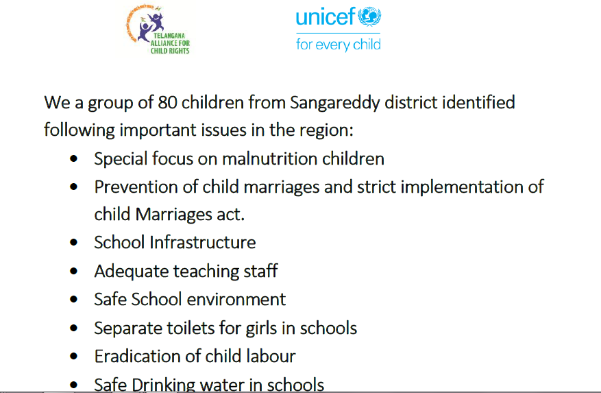 TsRights's tweet photo. Dear @BjpLaxmareddy Children from Sangareddy District demand solutions for the below mentioned issues. @UNICEF @UNICEFIndia @UN @UN_SDG @BJP4Telangana  @BJP4India @mahitango1 @ProsunSen @narendramodi @drlaxmanbjp @ProsunSen  @AvinaashKastura https://t.co/ejZPS1HXK4