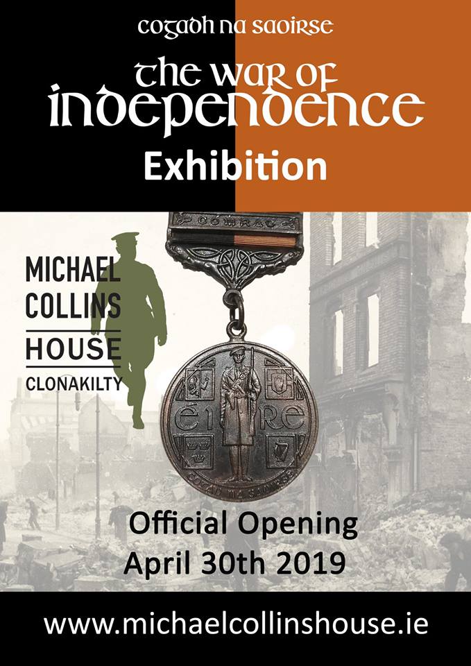 The official opening of the War of Independence Exhibition at the Michael Collins House will take place on April 30th. For more details, check their website: bit.ly/2Vwsfb7 #WestCorkHistory #IrishWarofIndependence
