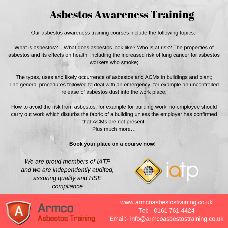 Armco_'s tweet photo. #asbestostraining #iatp #asbestosawareness #asbestoscourse https://t.co/CxQmO1qqEi