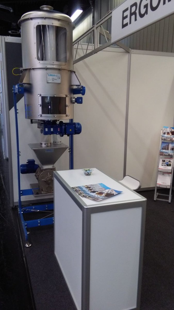 ergomecsrl's tweet photo. First day at #Powtech2019 meet us at Hall 5, Stand 5-138, to discover our solutions for bulk materials handling. @Powtech #processing https://t.co/UqwsKJMEBQ