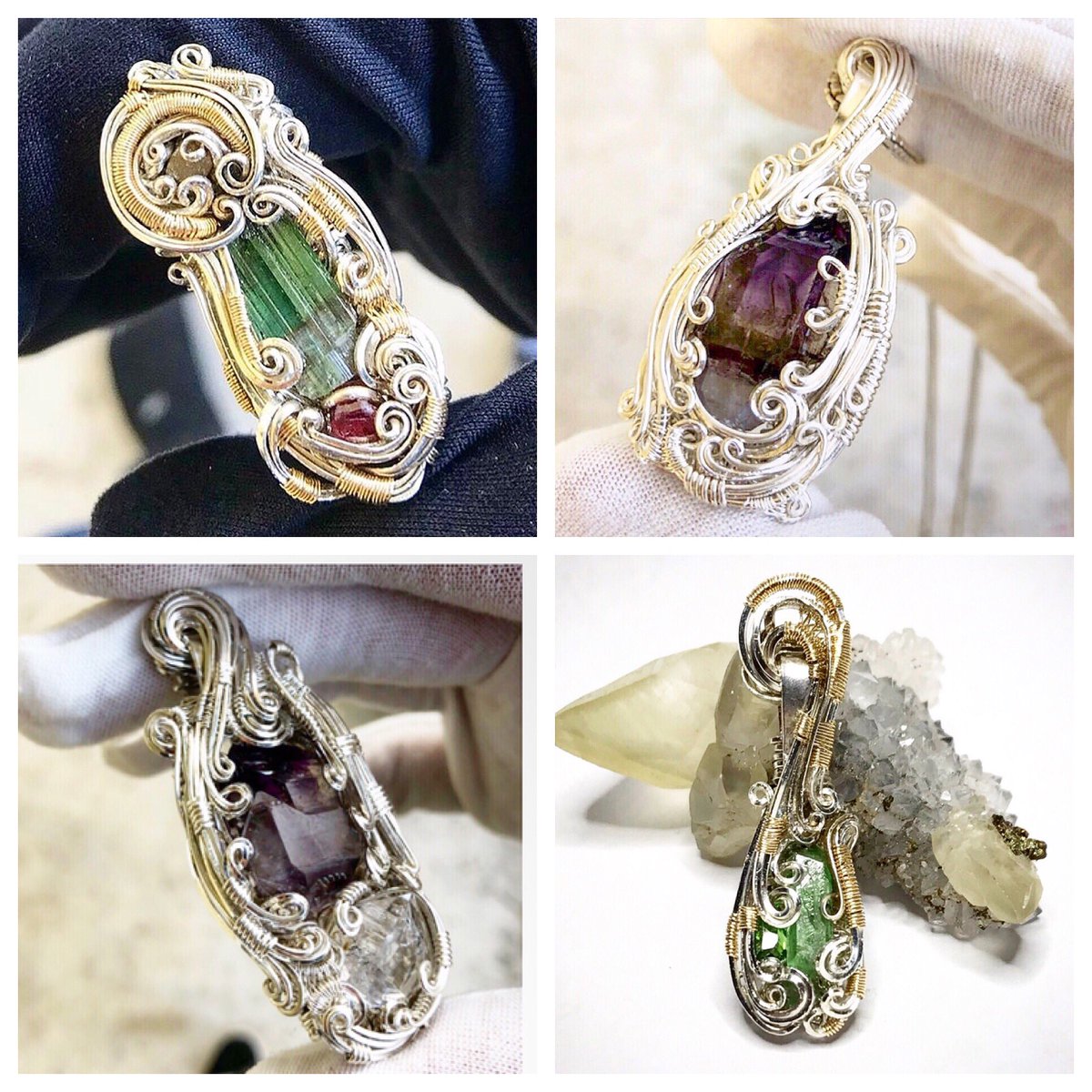 alex_litin's tweet photo. 2️⃣0️⃣0️⃣ each!! Grab them while they’re hot. Comment on this thread and I’ll message you! Thanks #spuninsilver #spuninsilverdesigns #wirewrap #Wirewrapped #wirewrapping #jewelry #jeweler #weed #dabs #handmade #amethyst #tourmaline #diamond #silver #garnet #tsavorite #demantoid https://t.co/ba2QsalwcQ