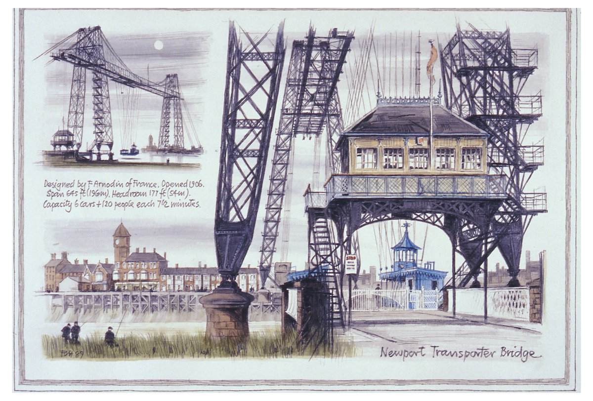 Transporter Bridge: 

A transporter bridge is a combination of both a bridge and a ferry. An aerial ferry called a ‘gondola’ is suspended by cables from a moving carriage called a ‘traveller’, which runs along a high-level beam known as a ‘boom’....