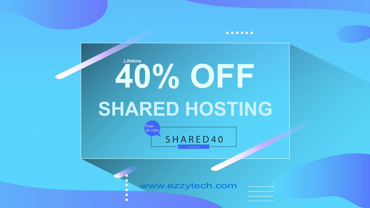 vernalweb's tweet image. Boishaki Offer ⚡️
40% Lifetime OFF on SSD Web Hosting
Apply Coupon: SHARED40
Order: ezzytech.com/web-hosting

#EzzyTech #WebHosting #Coupon