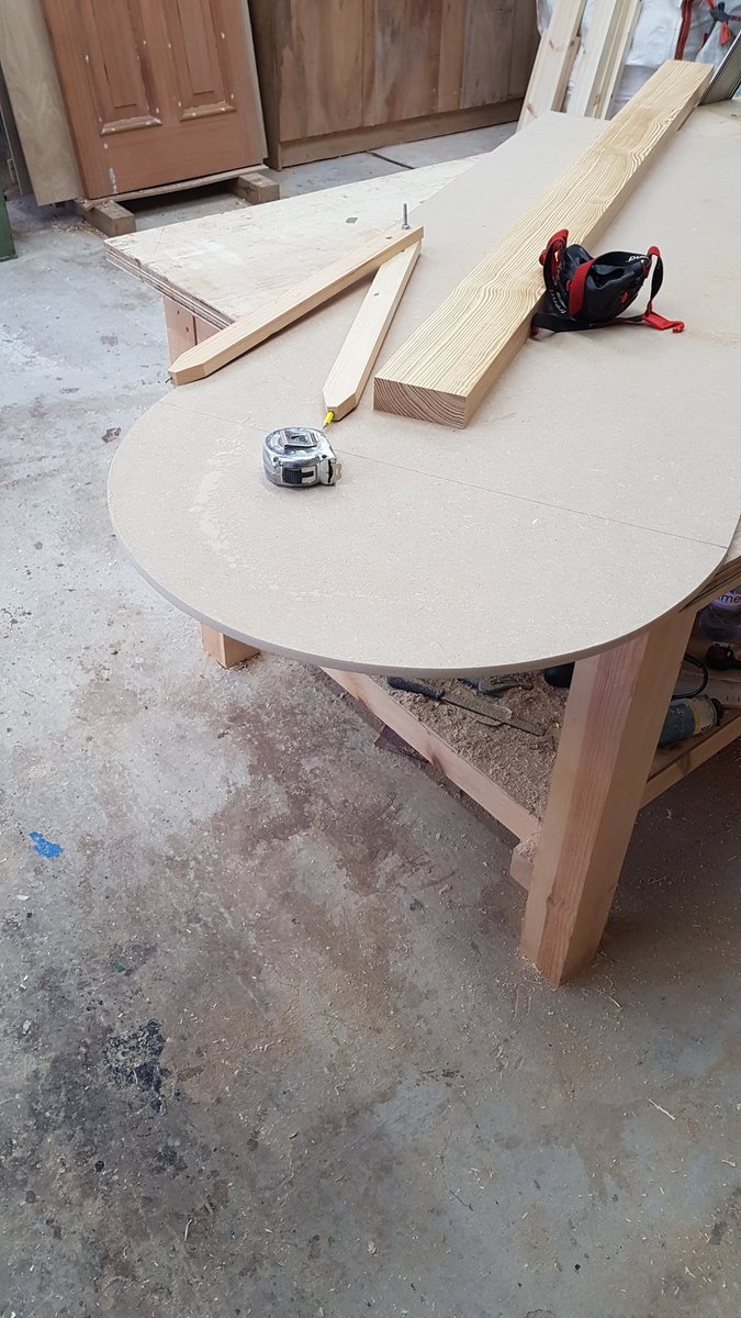 Arch door under construction. #Construction #Bespoke #Wood #Door