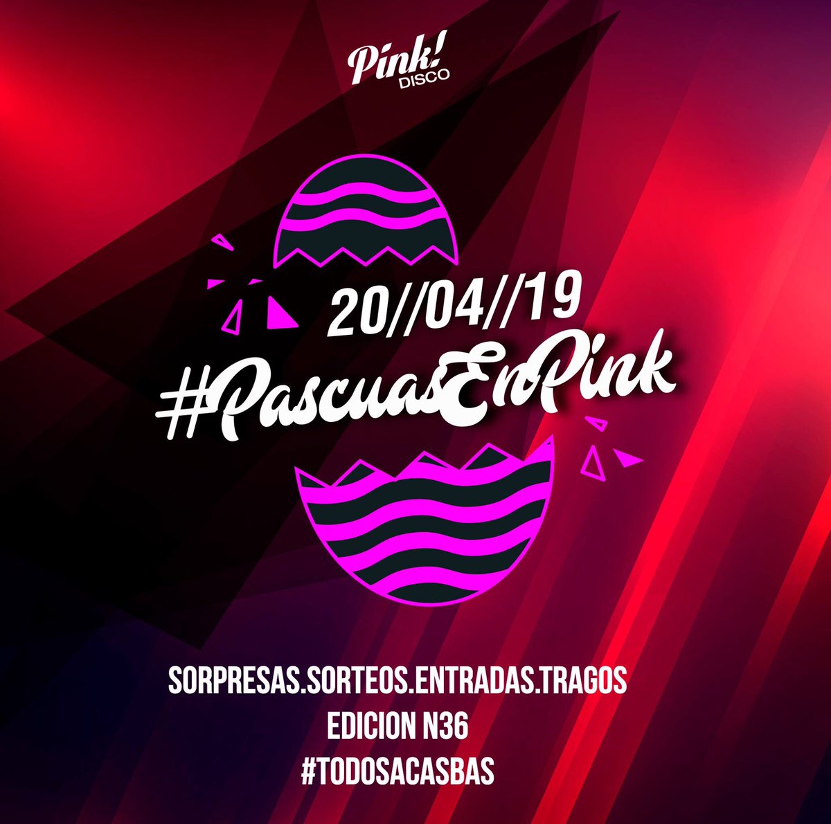PinkCasbas's tweet photo. Hola hola amigos! Ya te estas organizando para el #FindeXL de #Pascuas??? 😍😍😍
Te ayudamos a planear el #Sabado
El 20 festejamos #PascuasEnPink 🐰🐰🐰
#SorteosEnLaNoche 🎁🎁
#Djsss 📀💿
Sorteos mediante el Twitter de #Pink
#EntradasGratis 💓
#TragosGratis 🍹🍹🍹
#Edicion36 https://t.co/rCw3ImaWco