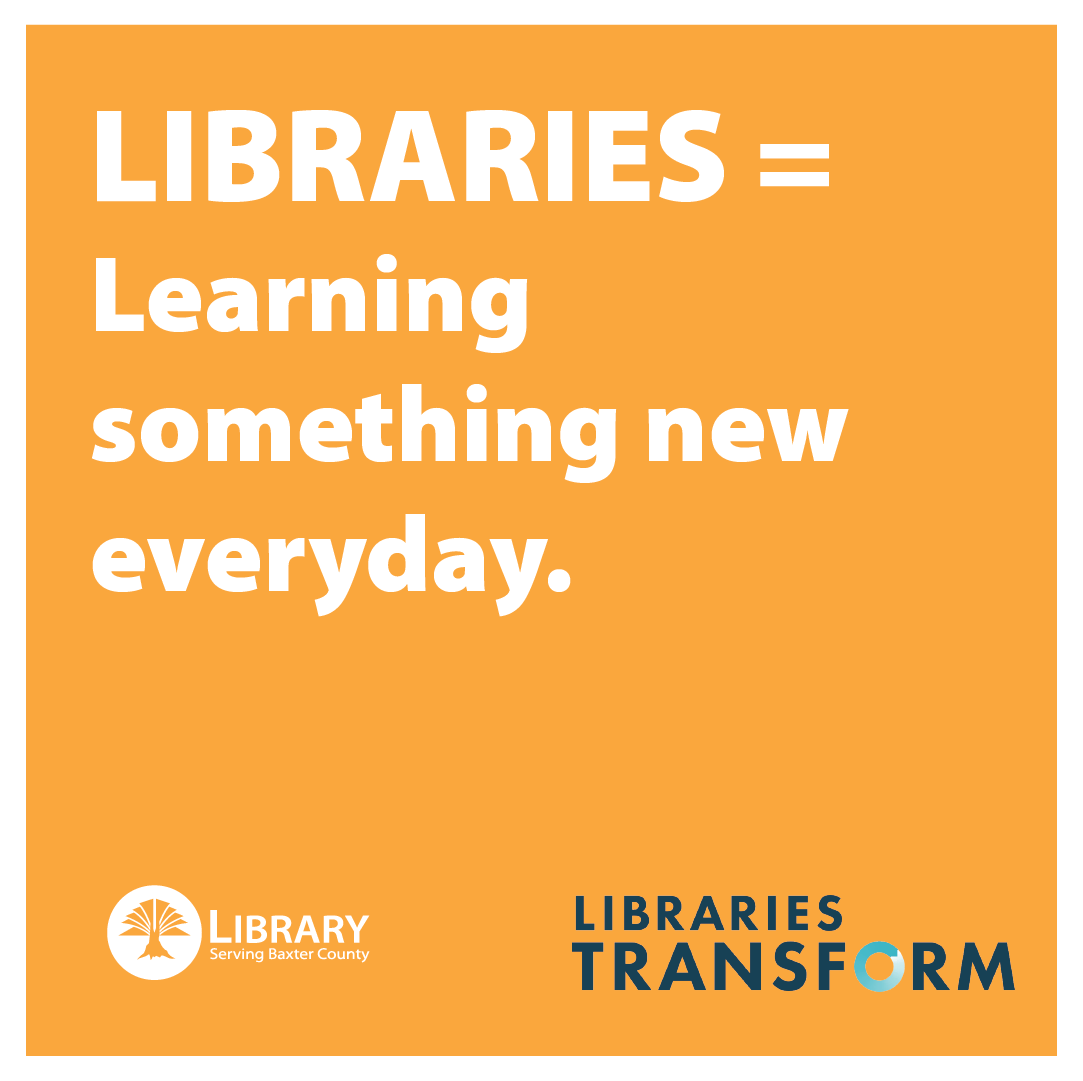 BaxterCountyLib's tweet image. #NationalLibraryWeek #LibrariesEqualStrongCommunities @ALALibrary #NeverStopReading