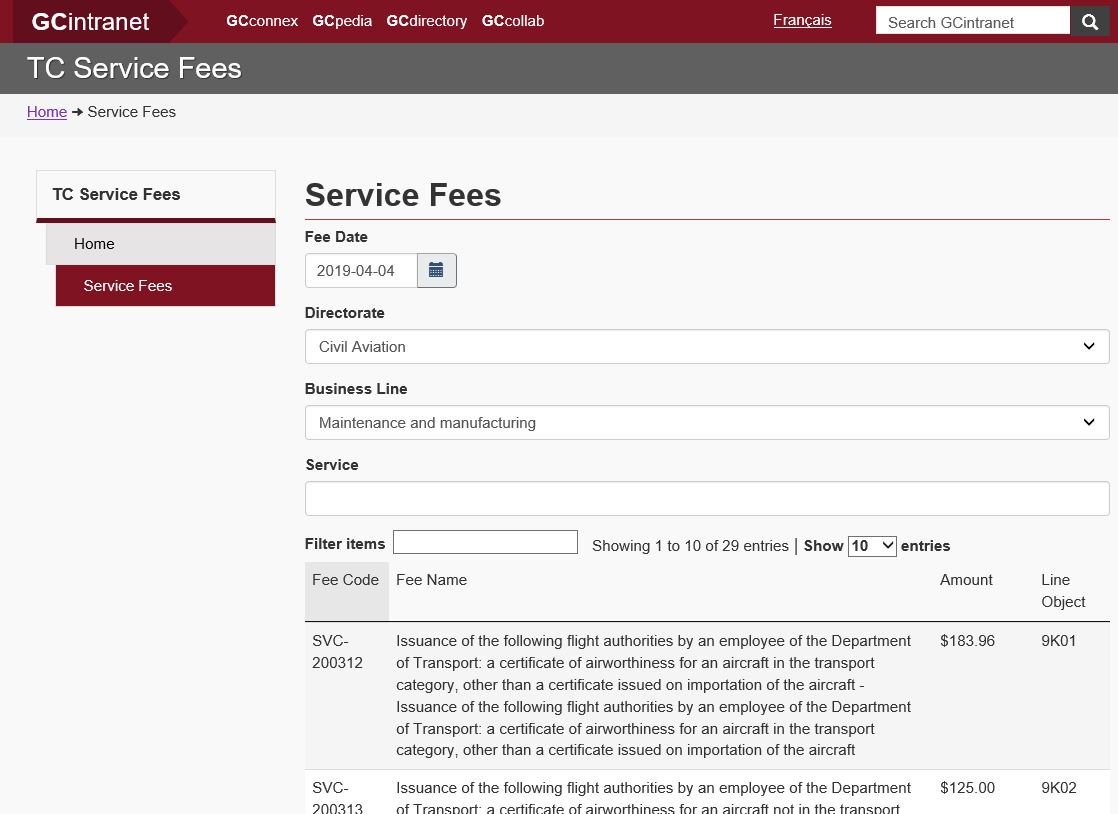 JulieLeese1's tweet photo. TC service info can now be accessed by any application that needs it, through new API!  Also a web interface for TC employees, an external webpage with searchable list &amp; app for centralizing service transaction data from our IT systems for service standards reporting #TCDigital https://t.co/SDNm0WGKJ7