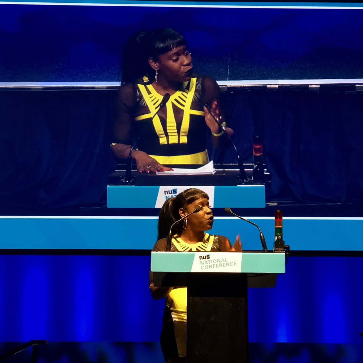 Charlotte Baker (@winchesterpres) on Twitter photo The Queen, Your NUS President, and an absolute principled human - Shakira Martin (<a href="/ShakiraSweet1/">Shakira Martin</a>) gives her opening address! Our movement is a family, time to come together and be honest about where we are coming from!
#NUSConference The Queen, Your NUS President, and an absolute principled human - Shakira Martin (<a href="/ShakiraSweet1/">Shakira Martin</a>) gives her opening address! Our movement is a family, time to come together and be honest about where we are coming from!
#NUSConference