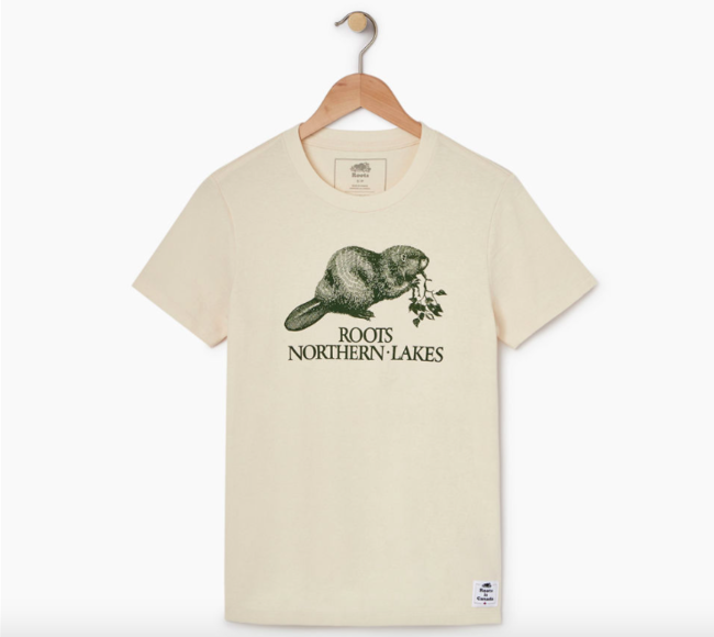 NameStormers's tweet photo. Ah, you just have to love our Canadian friends with a press release like: "Roots launches t-shirt collection for Beaver Day." Roots is a wonderful name for an outdoor lifestyle brand that works well across the border too: https://t.co/3rnAQCffGy https://t.co/LYpSPMJH8U