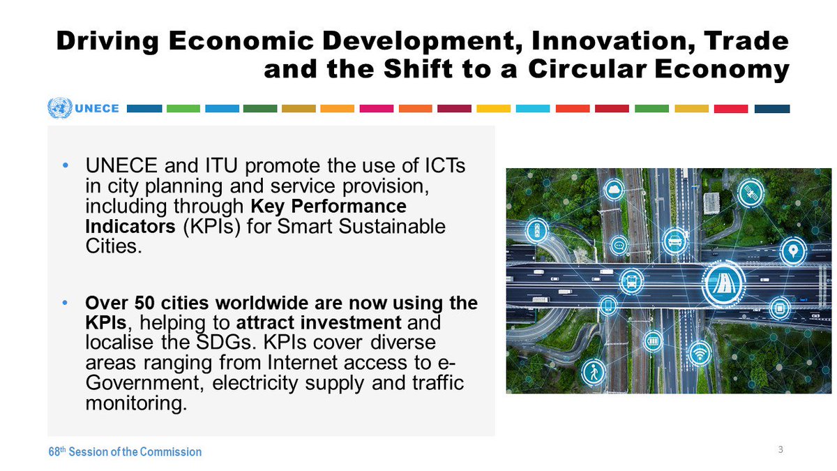 UNECE's tweet photo. Interested in discovering innovative approaches for #sustainable & #smartcities as drivers for the #SDGs? Curious about how @UNECE's tools & expertise support this transition?
Visit the exhibition today at @UNGeneva E Building, 2nd floor Mezzanine!
#68Commission #DayofCities https://t.co/s1XIlCthSO