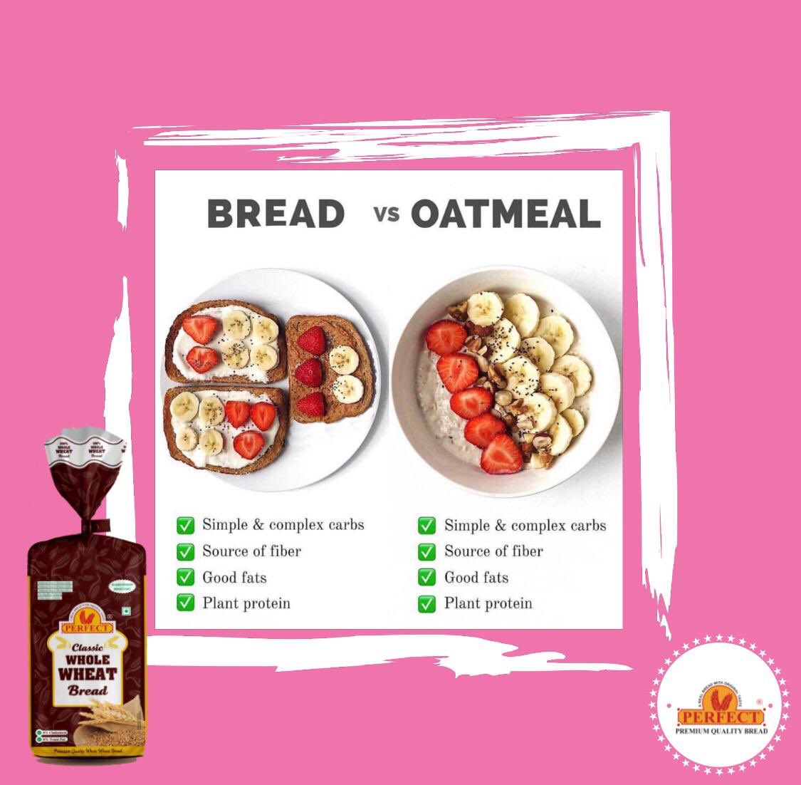 PerfectBread's tweet photo. #fact - #wholewheatbread is as good as #oatmeal. 
Press like if you agree! 
#perfectbread #healthybread #breadwithquality https://t.co/vLQBT4lU1L