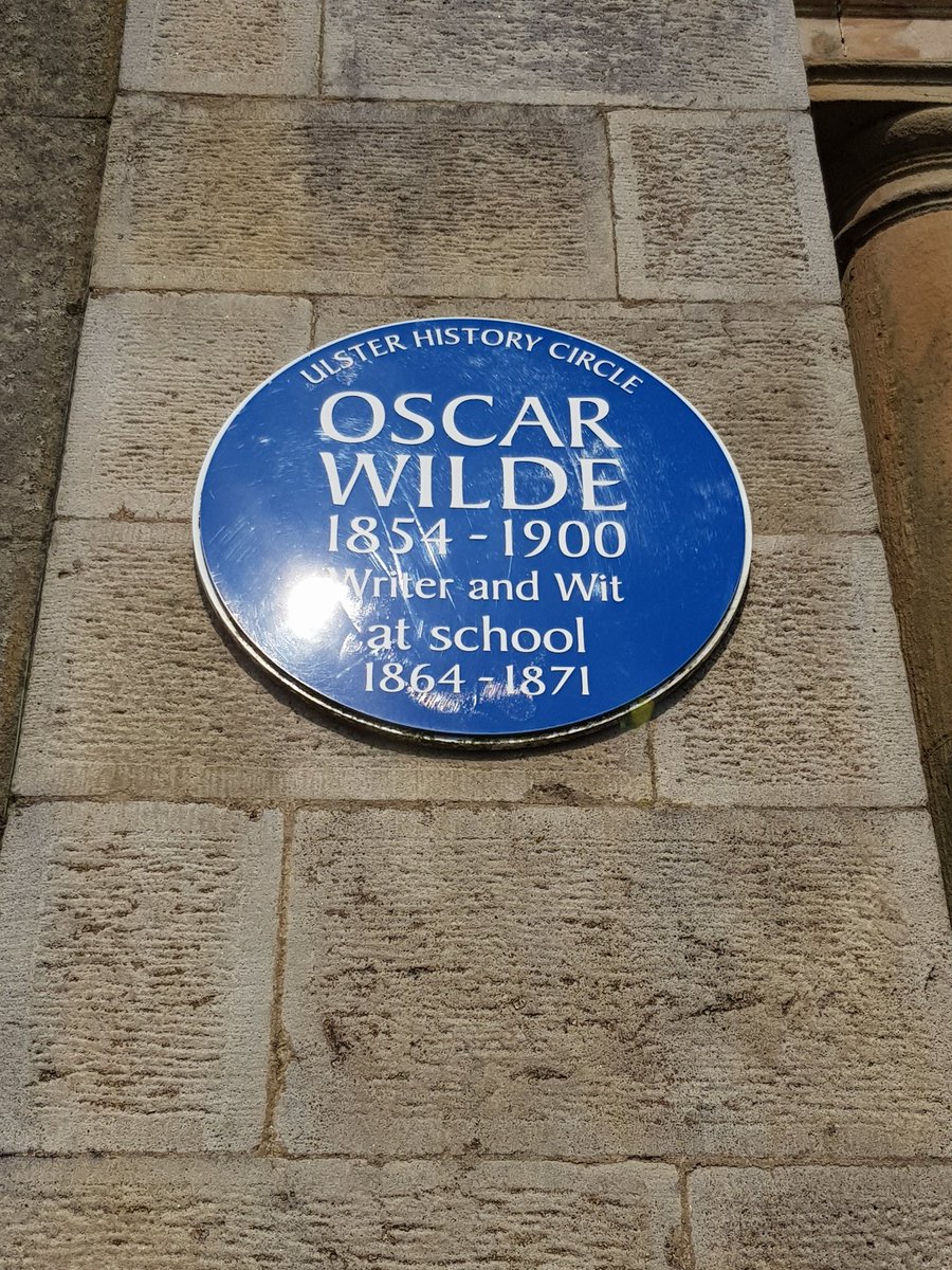 TempestJackie's tweet photo. Spotted this on a visit to Enniskilllen Royal Grammar School. Beautiful school in gorgeous surroundings. Looking forward to your Whole School Group Photograph in September. @HTempestPhoto #lookinggoodwithtempest #OscarWilde https://t.co/yILB3nGtUM