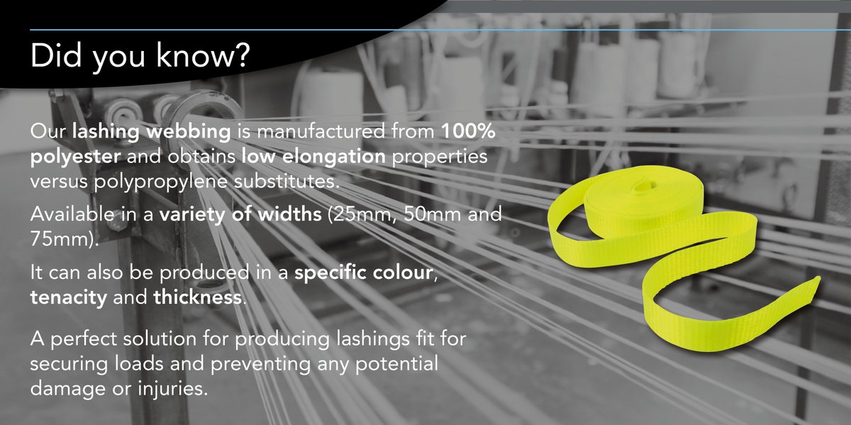 marlingleek's tweet photo. Below is some useful information about our lashing webbing. 

Want to know more? Visit https://t.co/dq0mEEAPEa or contact us:

T: 01538 384 108  E:sales@marling.co.uk

#didyouknow #lashing #webbing #bespoke #information #contactus https://t.co/Pt9zPUNnln