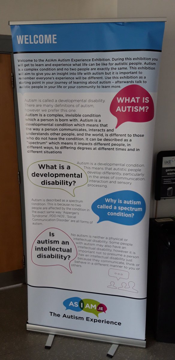 Specialisterne Ireland On Twitter The Asiamireland Autismexperienceexhibition Provides Awareness On The Definition Of Autism Asiamkt Adiebourke Specialistsire Https T Co Rzcxp9icsz