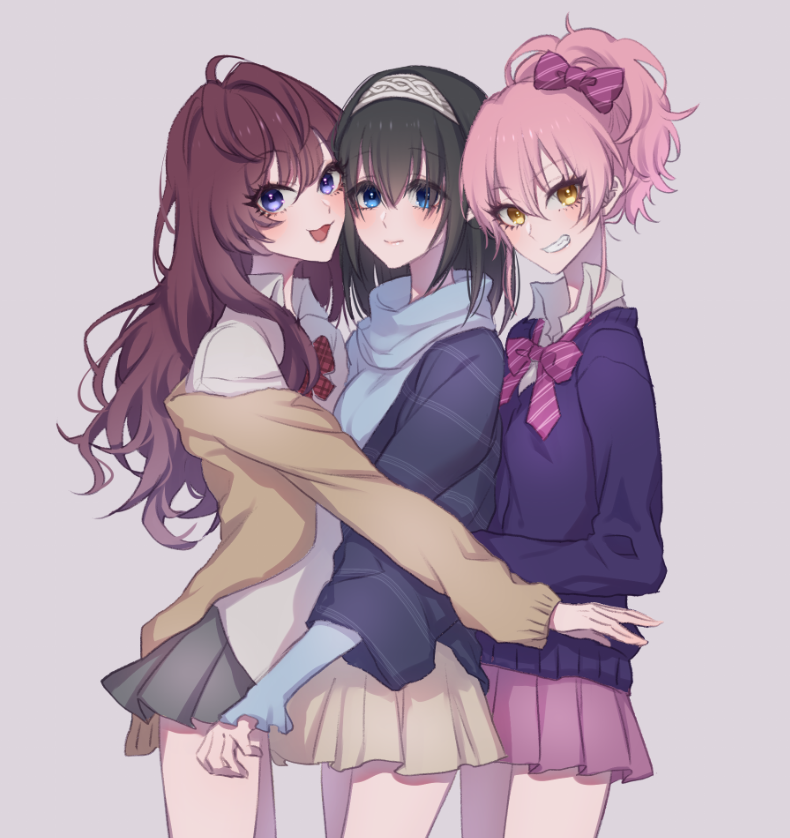 一ノ瀬志希 ,城ヶ崎美嘉 ,鷺沢文香 「しきふみか 」|おはぎのイラスト