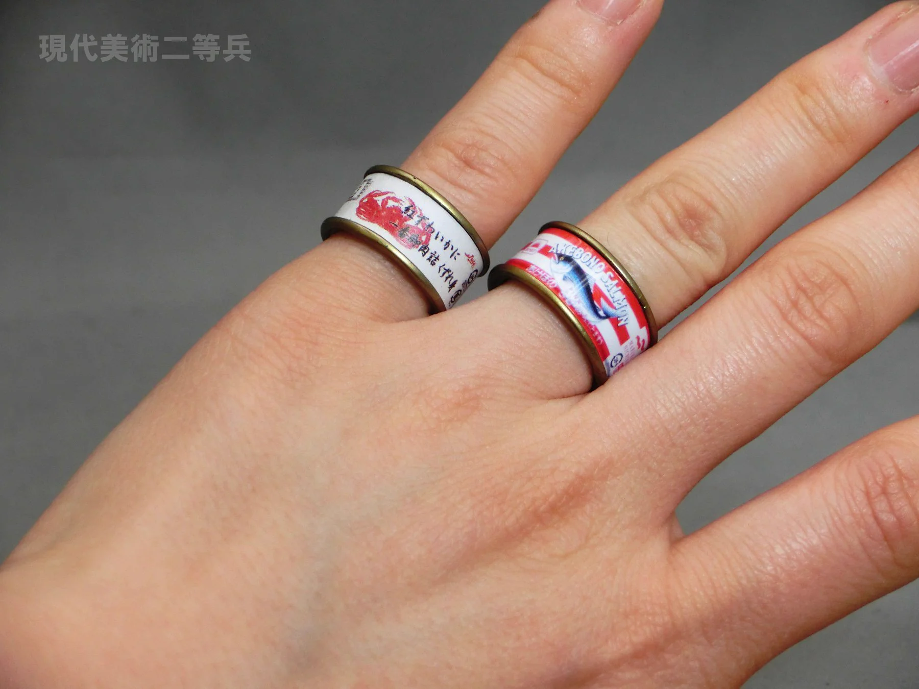 缶詰を指輪にしてみた！小さくすると缶詰ってかわいい！