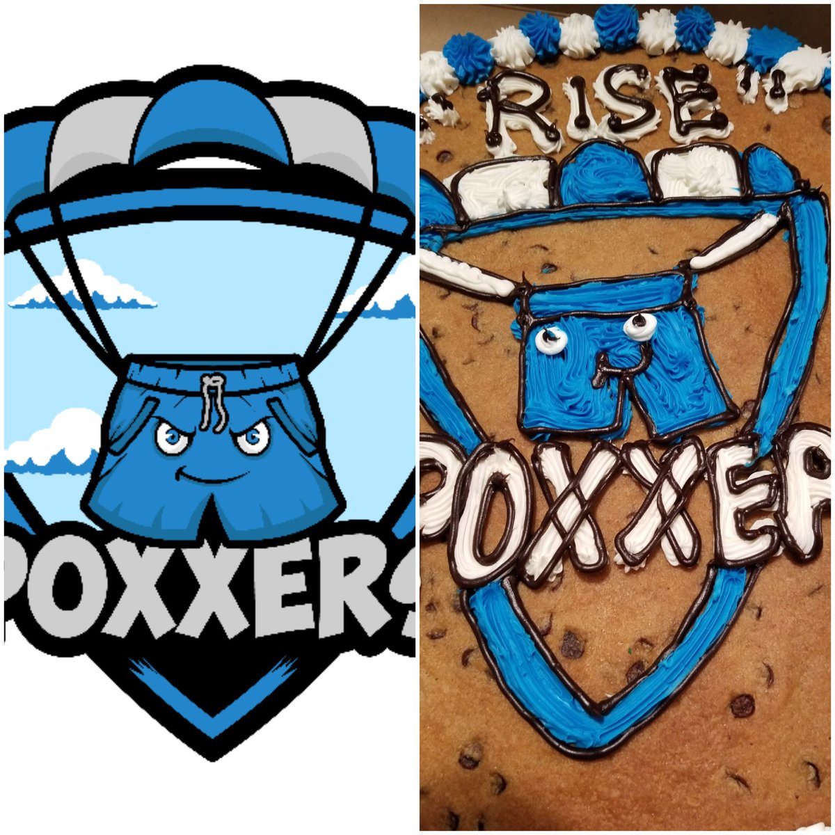 Poxxers's tweet photo. Ummm...nailed it lol??? @Gr8AmCookies still made my day though. I'll devour this soon

#PhoenixCartel #TeamB42 #bullyfreetwitch #geeksquadfam #Sillyboicrew #cookiecake https://t.co/BIBSdbbMii