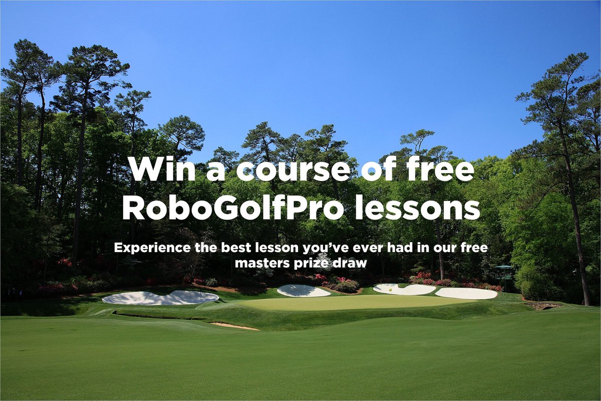 To celebrate the up and coming <a href="/TheMasters/">The Masters</a> we are giving away a course of @Robogolfpro lessons in our free prize draw.

To enter click here bit.ly/2FY0Msm
