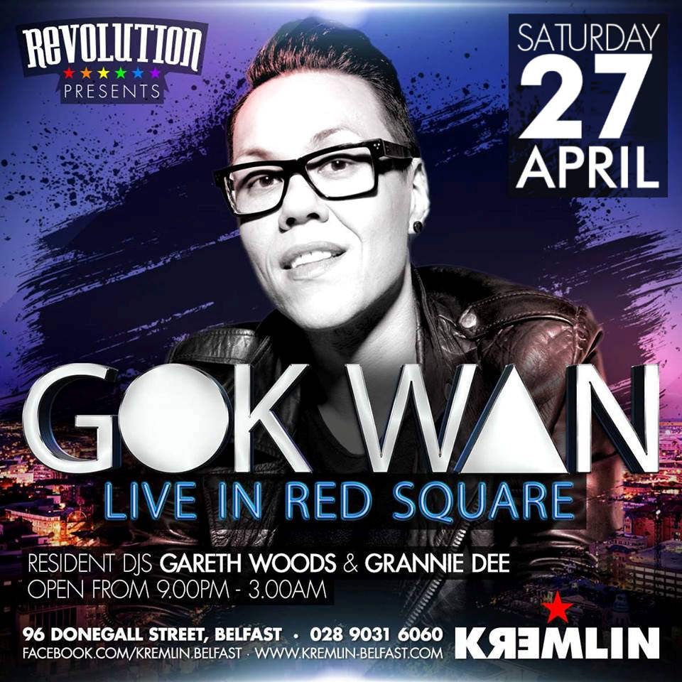 👓🎧👓 GOK'S BACK 👓🎧👓
SATURDAY 27TH APRIL 
Support Gareth Woods &amp; Grannie Dee 👓🎧👓