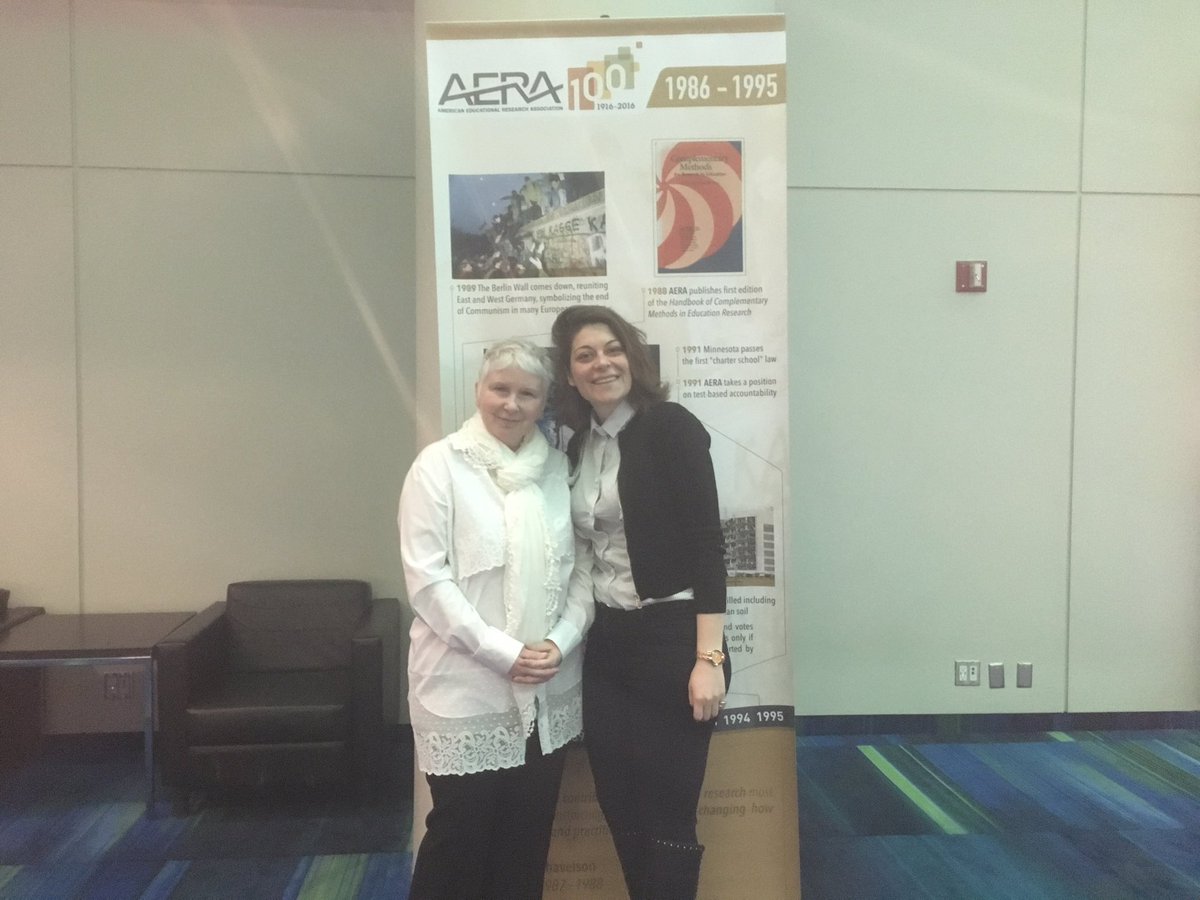 At #AERA so excited to be presenting with Dr Debs Robinson #debsauronatic representing #UniDerby