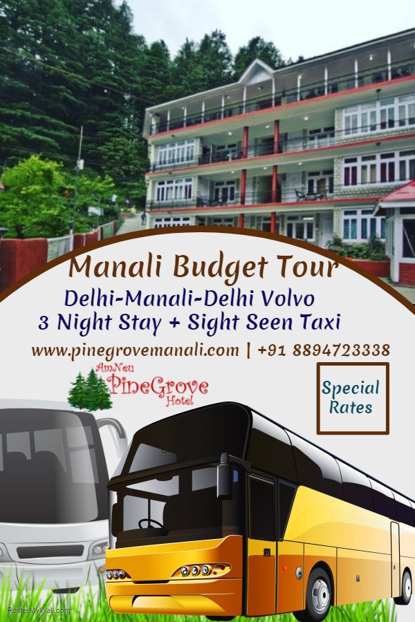 Manali Special Volvo Tour Package : Book Your Manali Summer Tour Package We Are Offering Best Budget Deal In Hotels, Volvo, Taxi &amp; Adventure Activities- For Booking Send Your Query Via Official Website &amp; Grab The Deal pinegrovemanali.com || +91 8894723338 #manalivolvopackage