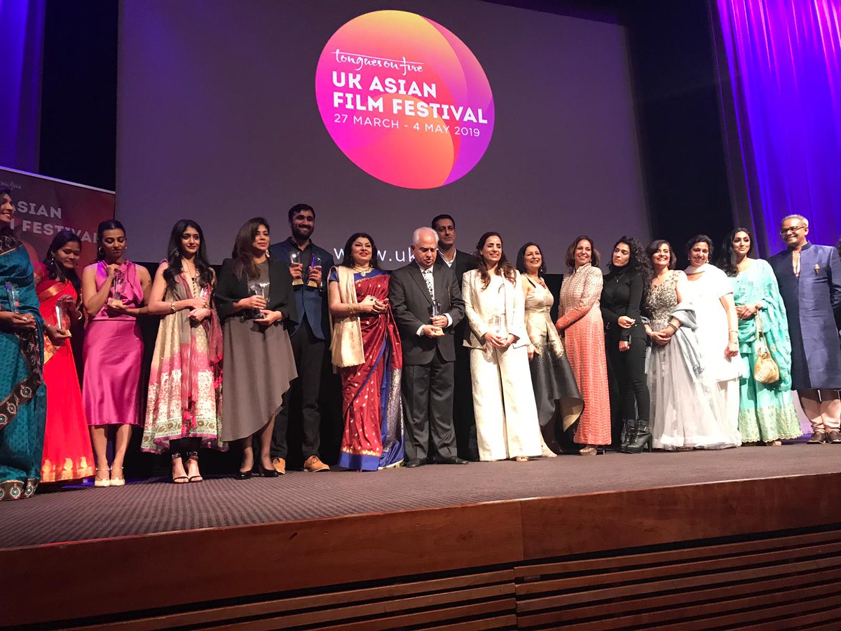 ukasianfilmfest's tweet photo. Award winning talent on stage at the closing gala of the 21st UK Asian Film Festival @BAFTA195 #UKAFF2019 #REVOLU21ON https://t.co/OmTjhaqnkr