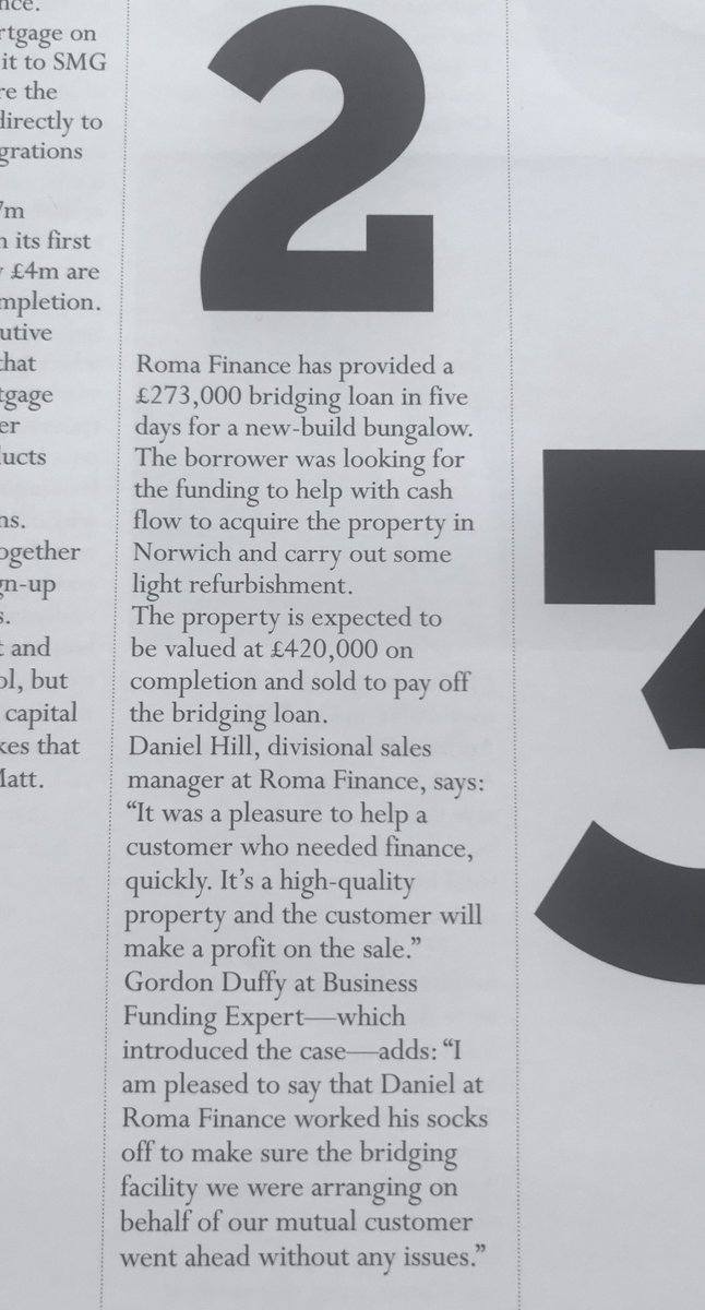 danh_Roma's tweet image. Read my case study in the @BandCNews magazine about how @Roma_Finance delivered £273k in just 5 days for a customer to acquire and refurbish a new-build bungalow in Norwich. #bridgingfinance #propertyproject