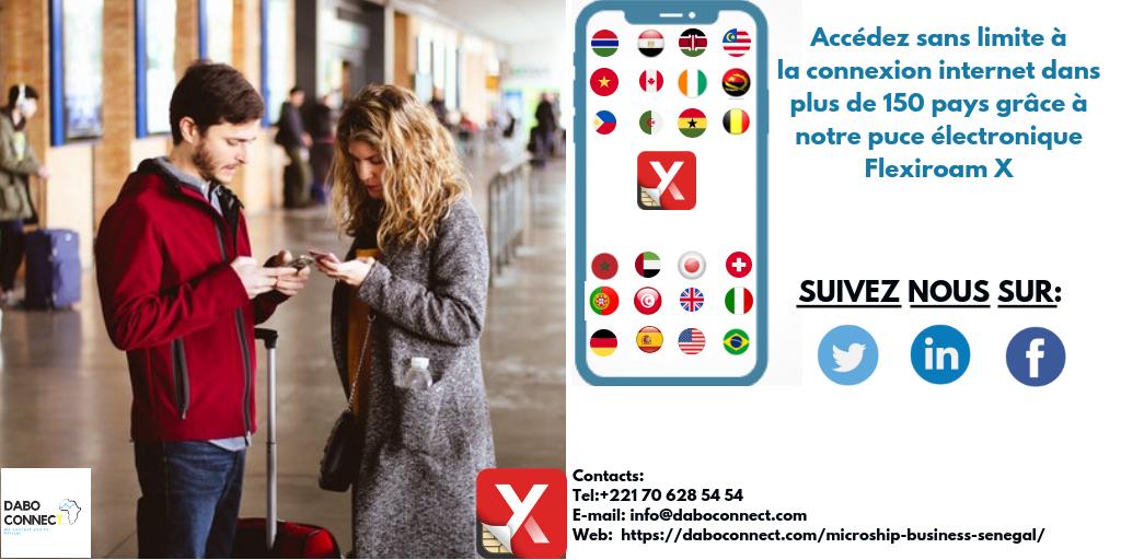 DaboConnect's tweet image. Repoussez les frontières en ayant une connexion internet valable dans plus de 150 pays.

Faites vos commandes aux:
Téléphone : 00 221 70 628 54 54
email: info@daboconnect.com

Page internet : daboconnect.com/microship-busi…