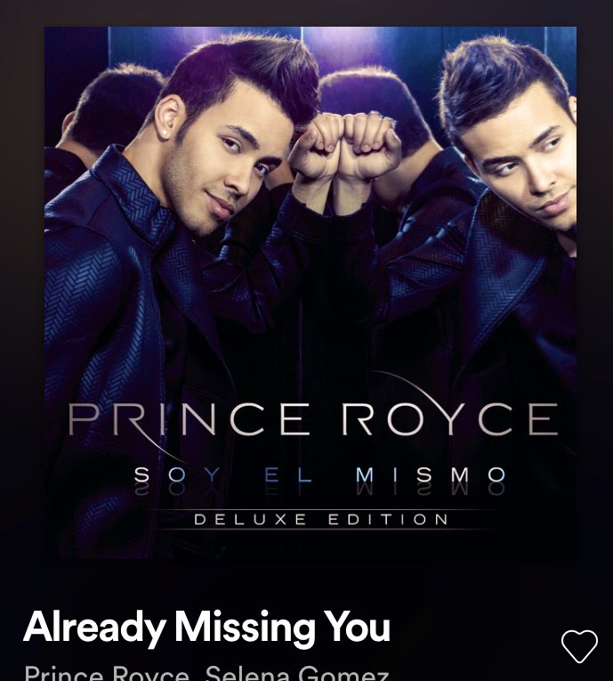 Can someone tell me why this never had a music video... 🤯 #Music #MusicThrowback #AlreadyMissingYou #SelenaGomez #PrinceRoyce 
@PrinceRoyce @selenagomez