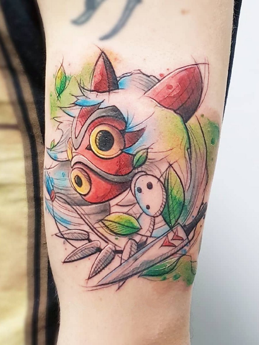 Ramon On Twitter Miriam Dreaminkcolors Mononoke Hime Tattoo Ramon On Twitter Miriam Dreaminkcolors Mononoke Hime Tattoo