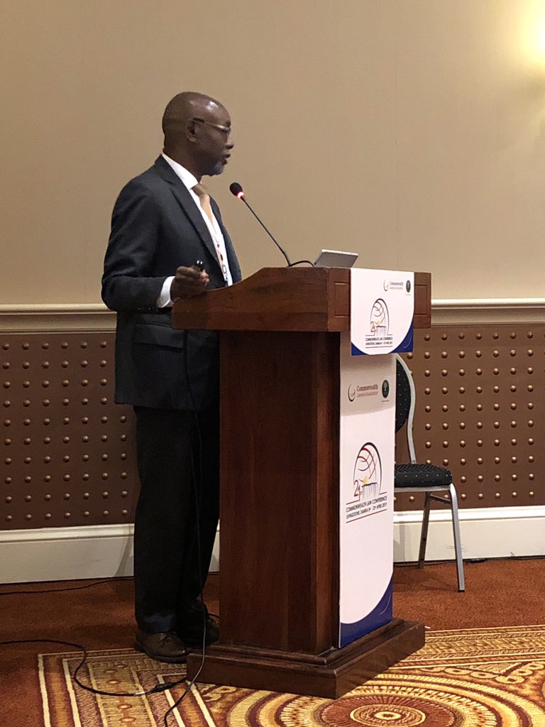Michael Hylton QC. Human #trafficking is the silent crime in #Commonwealth #Caribbean with many countries both sources and destinations. #CommonwealthLawConference