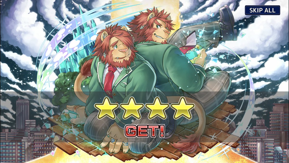 「カキーン!しちゃったけど、
30連で今回のキャラ全部出たー☆☆☆☆
やったね♪
」|山口勝平@「勝平大百科 50キャラで見る僕の声優史」発売中です❗️のイラスト